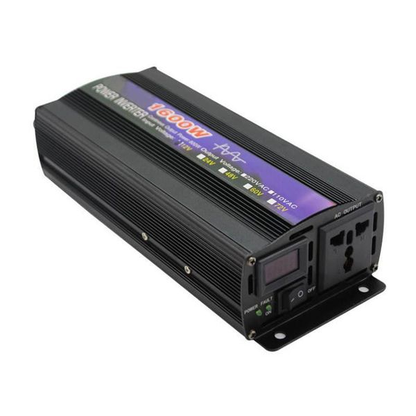 Інвертор 1600W перетворювач напруги Powerone+ ZX-1600W 12В-220В чистий сінус 2324386 фото