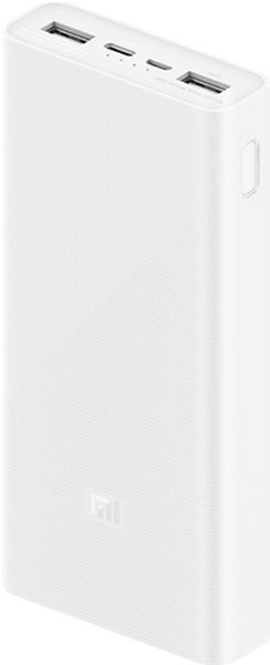 УМБ Xiaomi Mi Power Bank 3 20000 mAh 18W USB-C VXN4258CN White 07892 фото