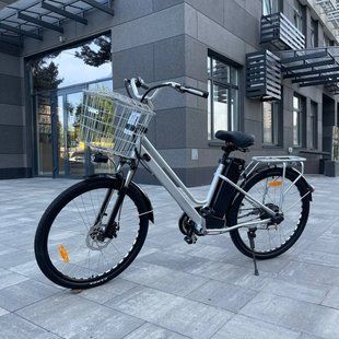 Электровелосипед VOLTO Huachi 26" 500W 19Ah Серый с корзиной и багажником 1982439 фото